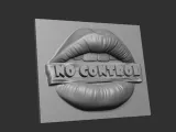 NO CONTROL Lips Wall Decor-Funny Sign Pop Art Wall Plaque-7