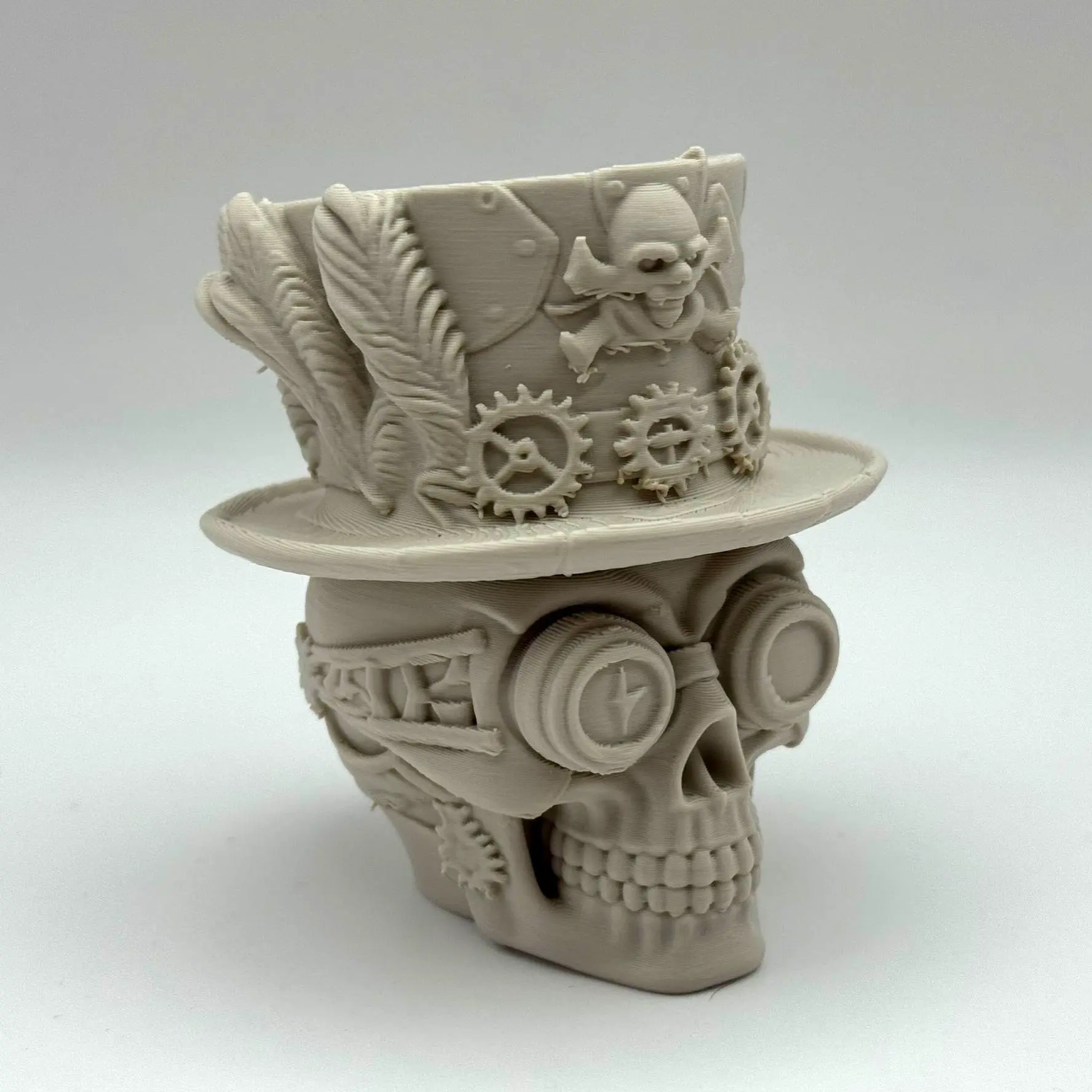 Steampunk Skull with Top Hat