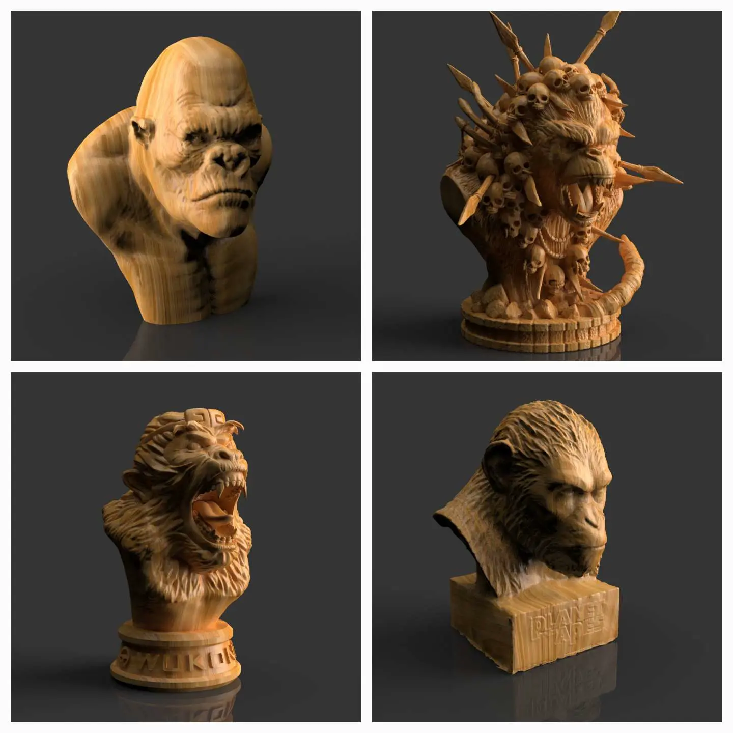 Gorilla, King Kong, Planet of the Apes, Wukong