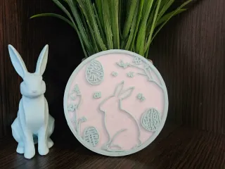 Easter-themed coaster