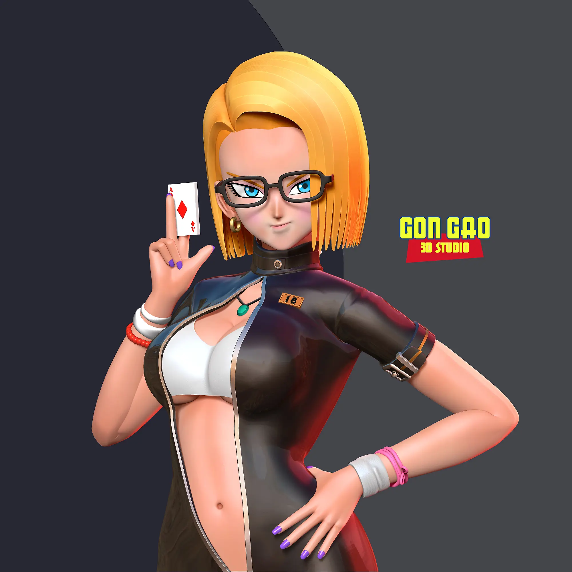 Android 18 - Poker girl