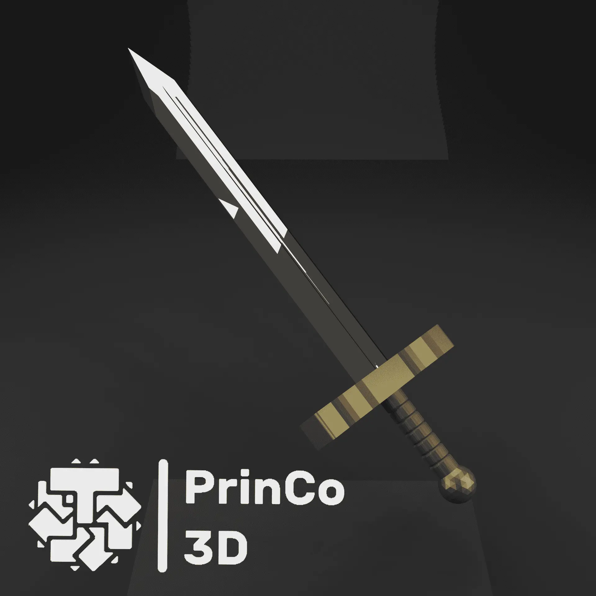 Miniature Games \u0026 Accessories STL indir - Middeleeuws zwaard -  Playmobil-compatibel - PrinCo 3D, image size:1920x1920