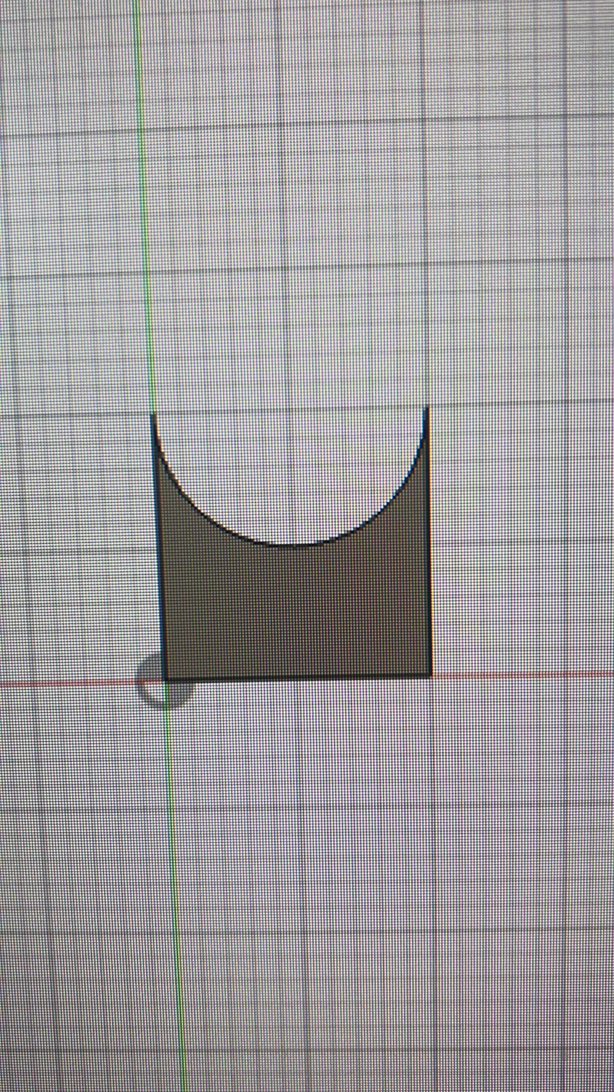 Half circle pottery rib petal shaper