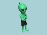 Alien Keychain - Complete Body Funny Gift-3