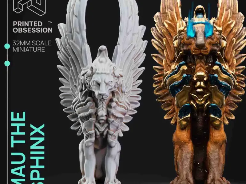 Sphinx - Tabaxi Caravan -Presupported - Illustrated and Stat