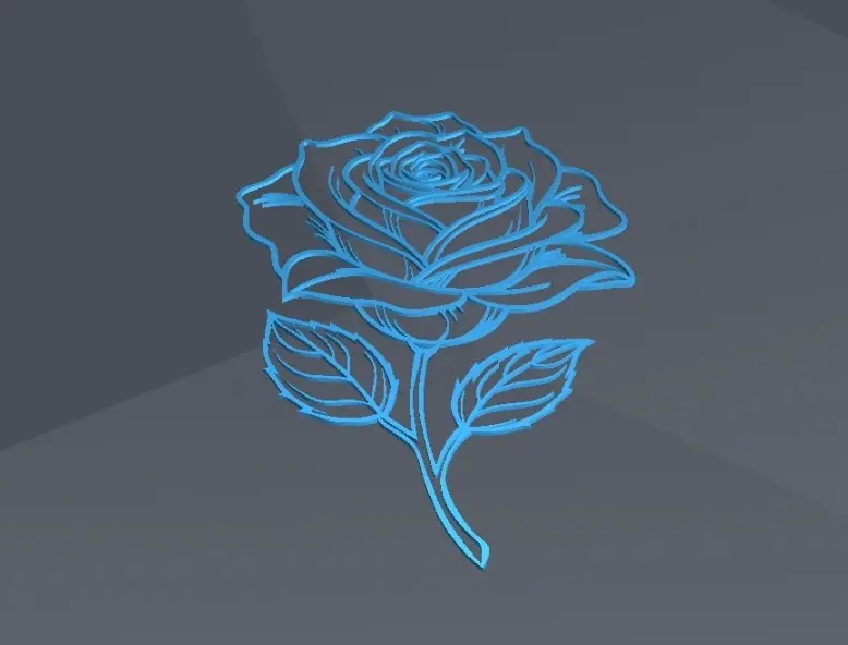 Wall Art Valentine's Rose Print