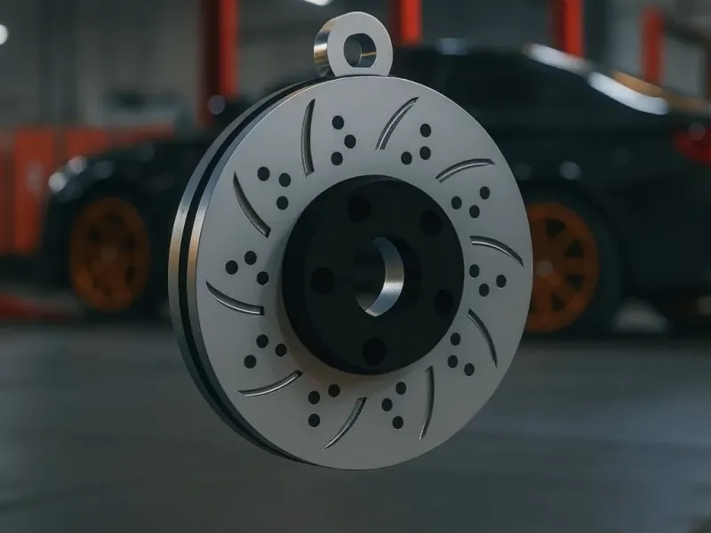 DISK BRAKE CAR KEYCHAIN