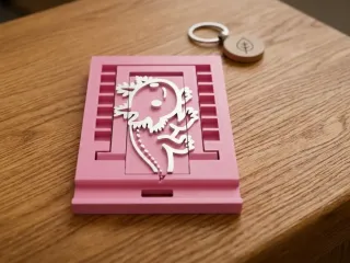 Articulated Axoloytl phone stand