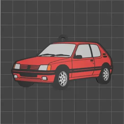 Peugeot 205 Keychain
