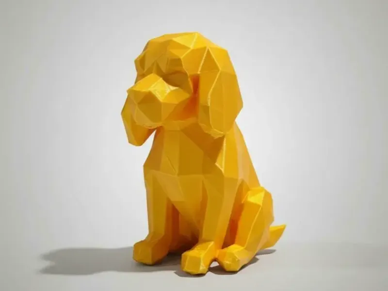 Estilo Beagle Lowpoly - Decoração Moderna para o Lar