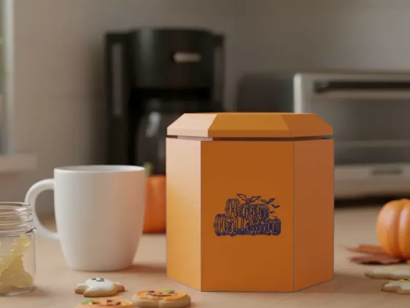 Halloween cookie pot or sugar pot