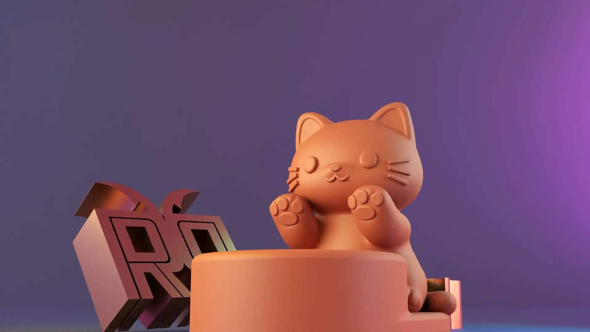 Cat candle holder