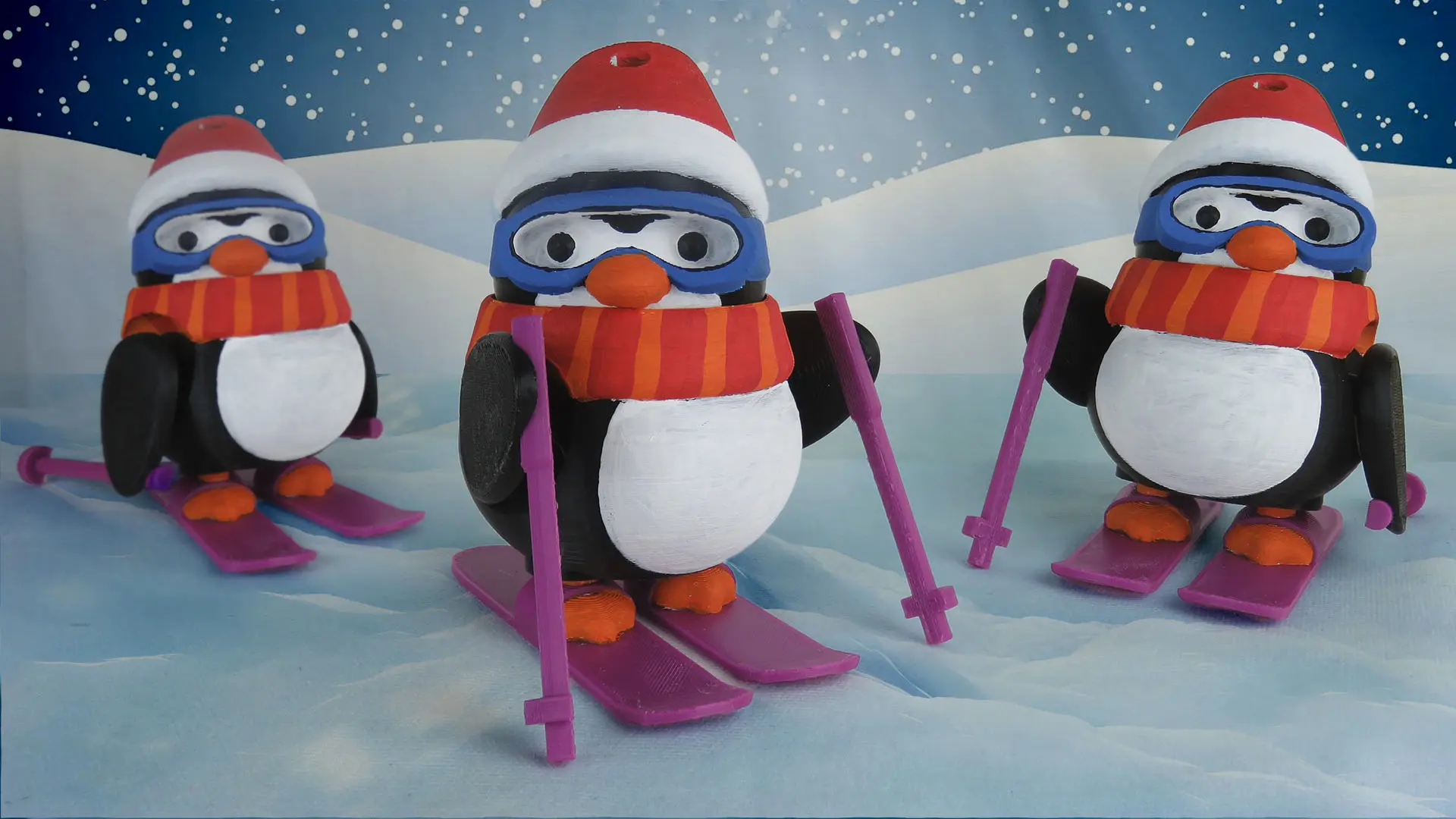 ARTICULATED CHRISTMAS PENGUIN