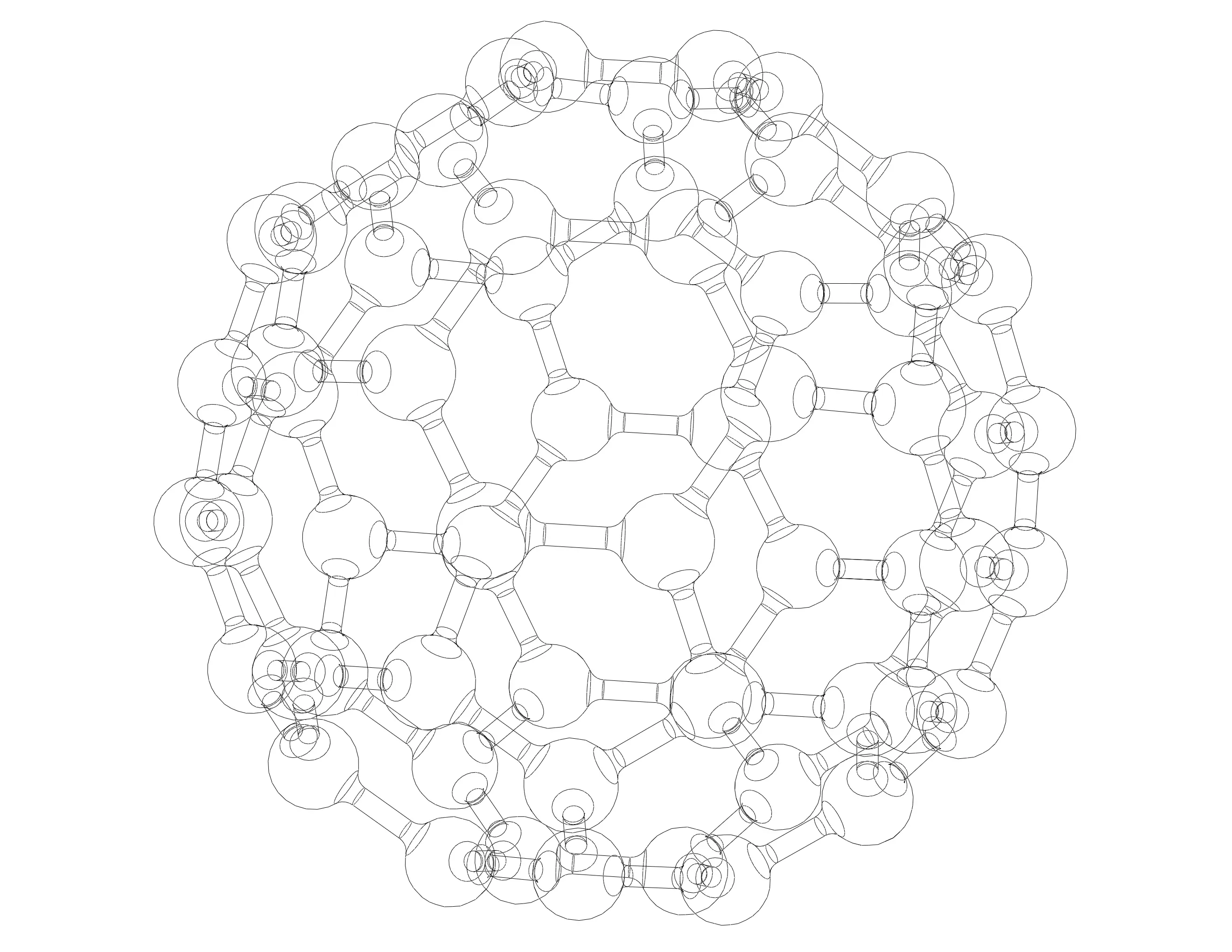 Truncated Icosahedron With Atoms 3d Models Download Creality Cloud