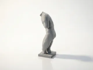 Iron Valentini Torso Classical Sculpture 3D Printable