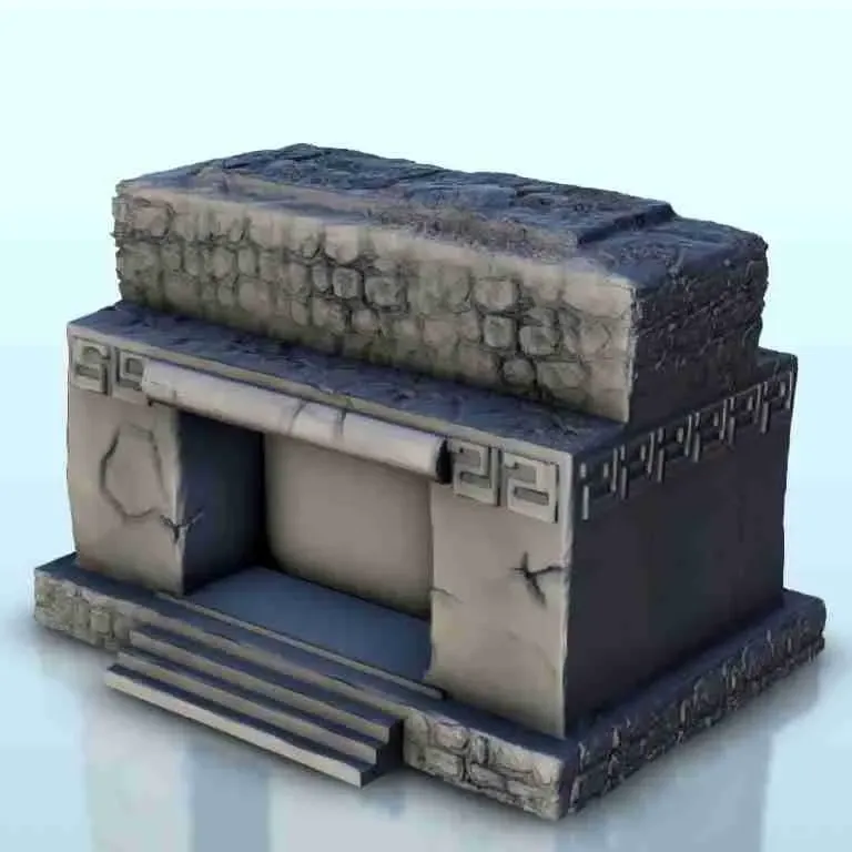 Mesoamerican palace 24 - miniatures warhammer terrain scener