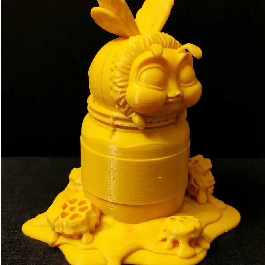 Melting Honey Bee Statue | Dripping Honey Bumblebee