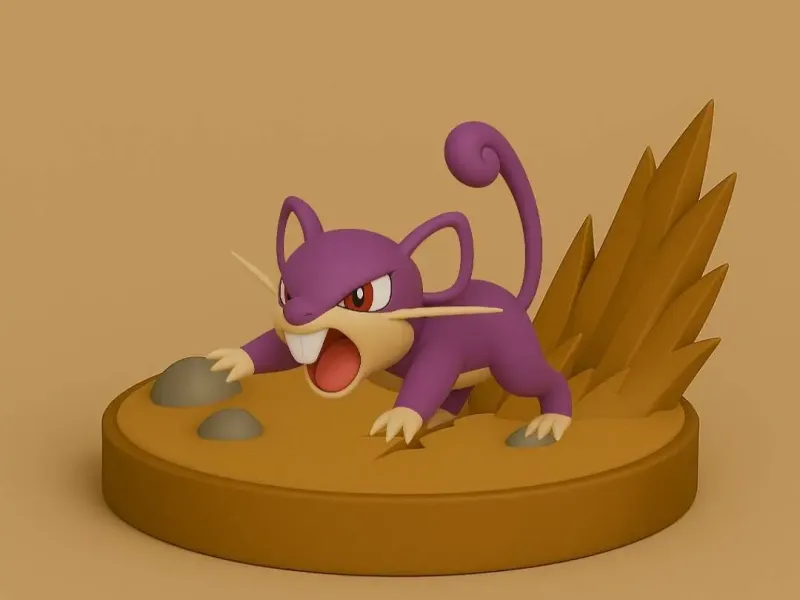 Pokemon battle style - Rattata #019