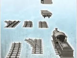 Steam locomotive with coal cars and rail set (4) - miniature-2