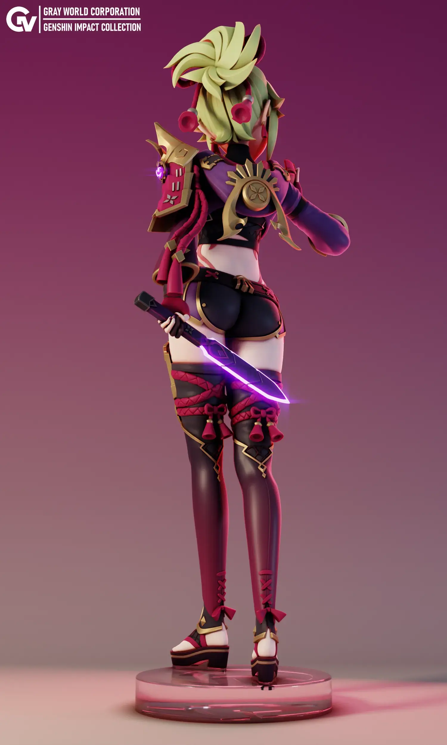 Kuki Shinobu | Genshin Impact STL & 3MF File for 3D Printing