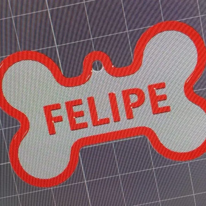 Dog name tag
