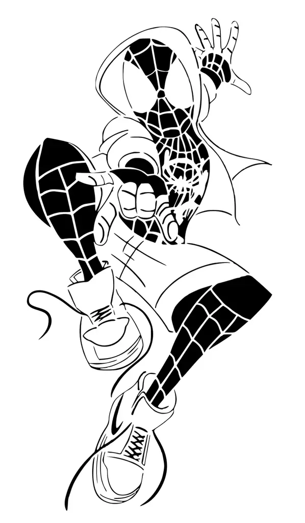 Spiderman Miles Morales plantilla 5
