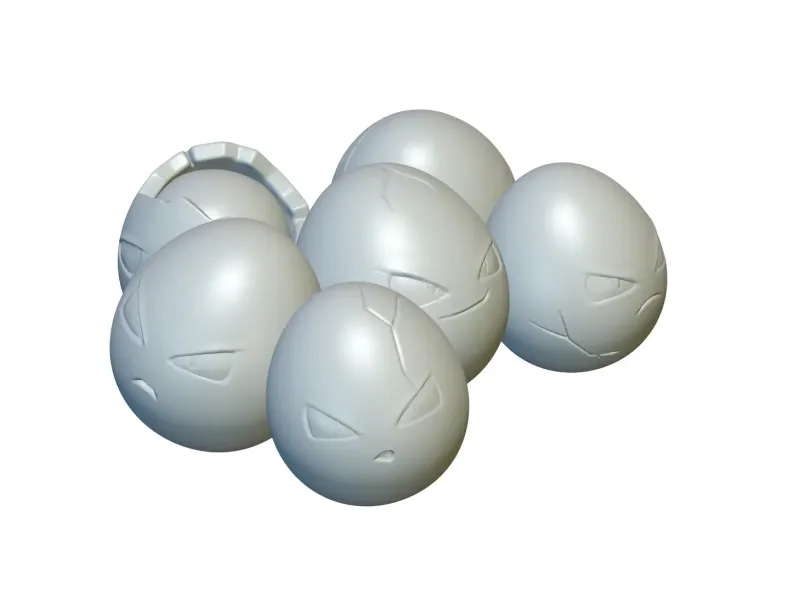 Pokemon Exeggcute #102 - Pronto para impressão 3D!
