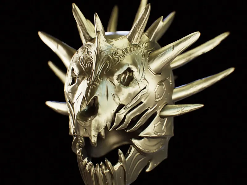 The Obsidian Beast Helmet from Diablo 4 IV