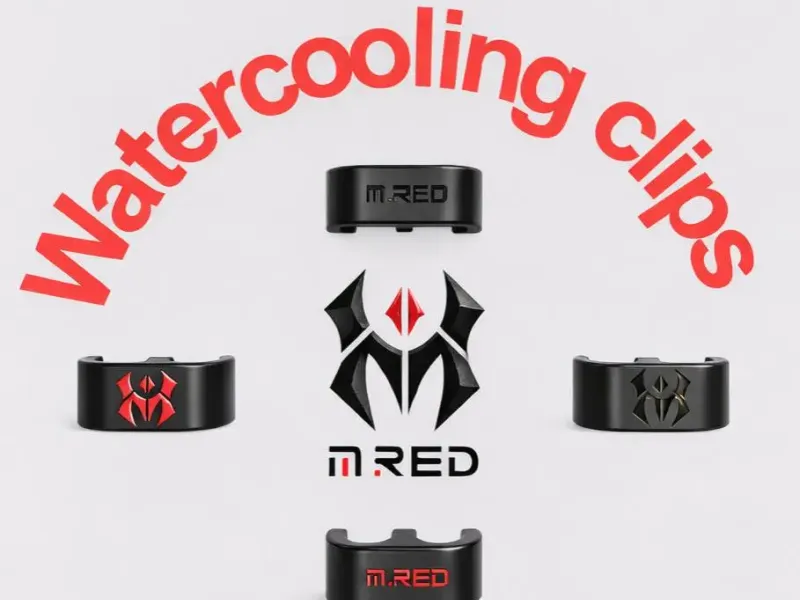 Watercooling pipe clips for MRED watercooling