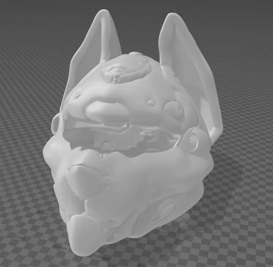 Wolf Sci Fi Cyberpunk Moto type Helmet