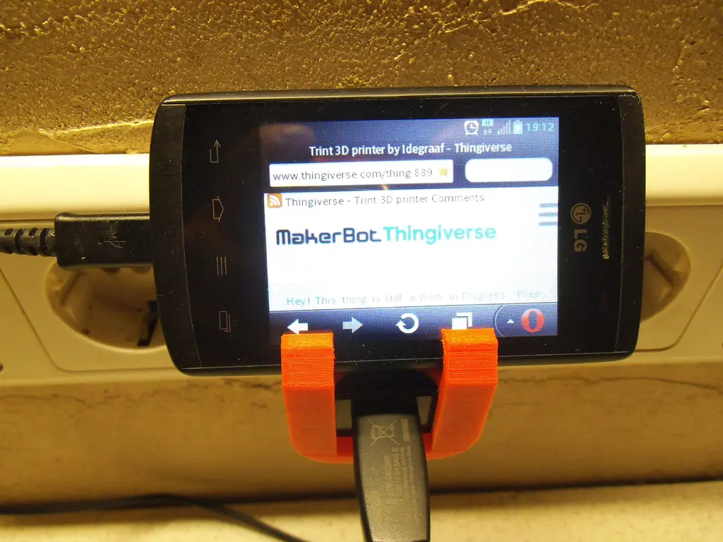 LG phone holder for charger