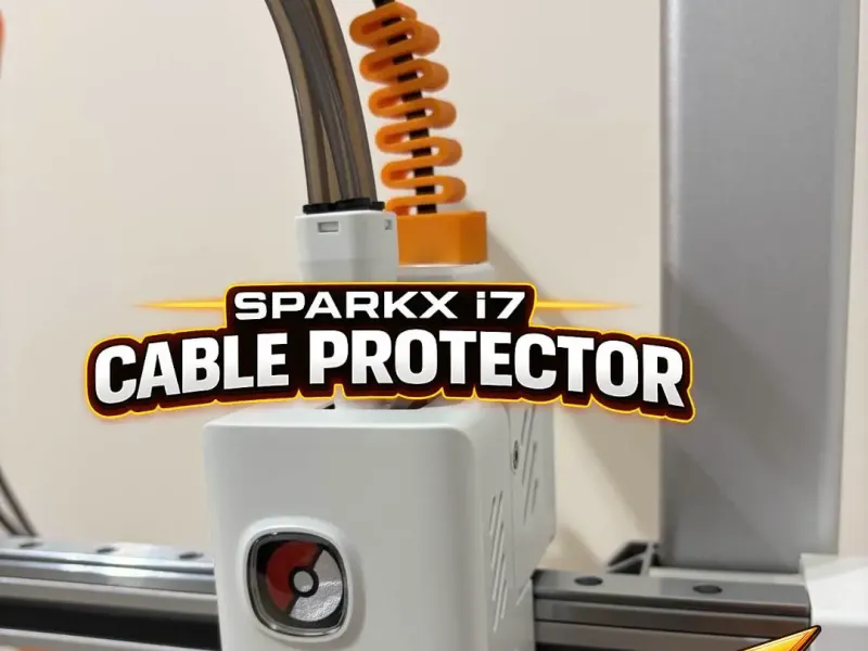 Пружинный защитный чехол для кабеля хотэнда SPARKX i7
