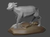 Anoa Lowpoly 3D Model-2