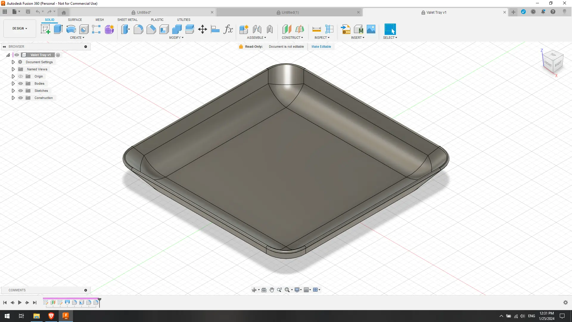 Valet Tray / Junk Tray