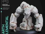Elémentaire de la terre - DND Miniature - Echelle 32mm - PRESUPPORTED-2