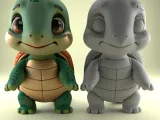 Cute 3D Turtle Model for Desk Decor and Gifts-1