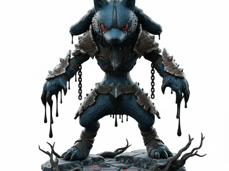 Lucario dnd miniature 