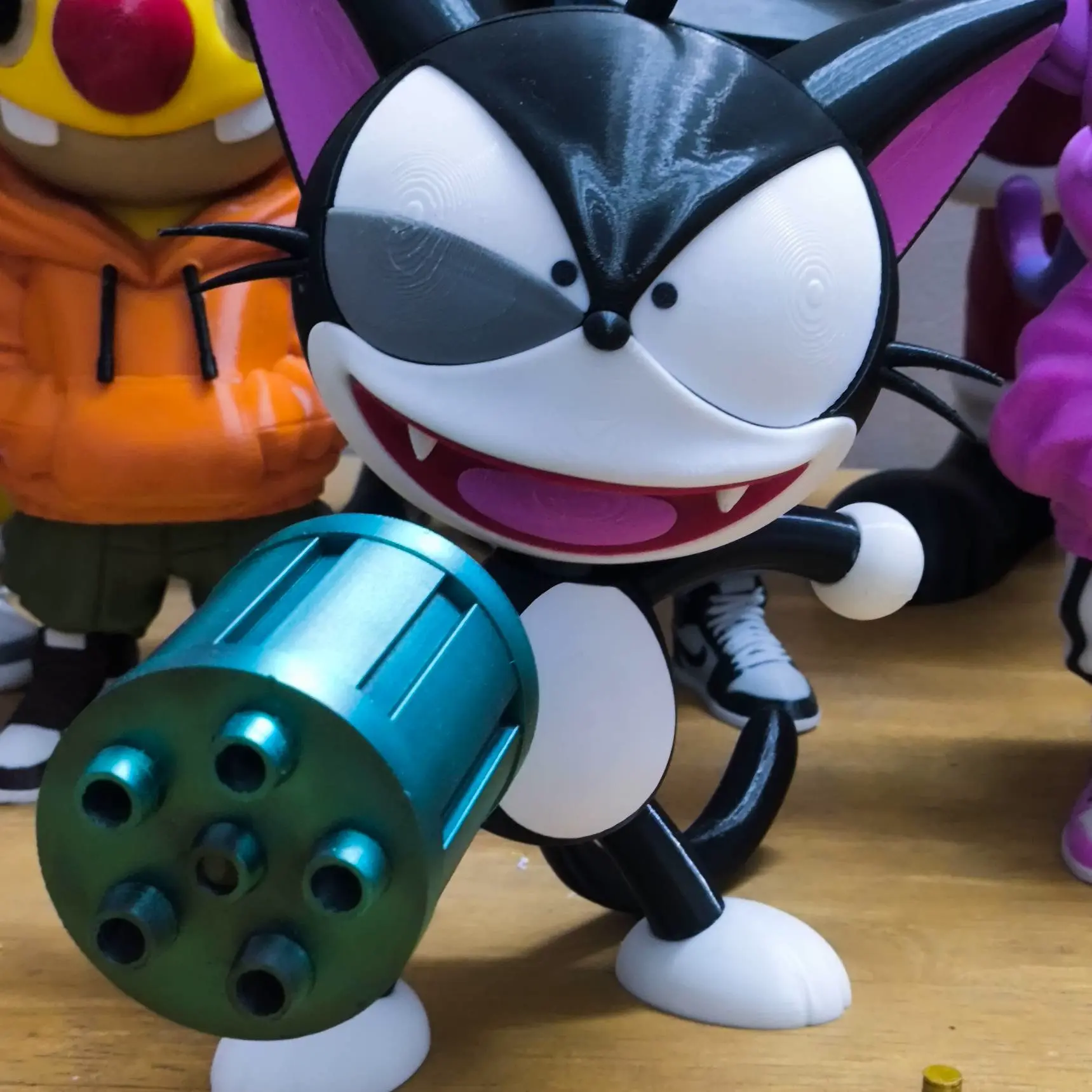 Kuro from Cyborg Kuro-chan ( MULTIPARTS AND 3MF ) STL & 3MF File