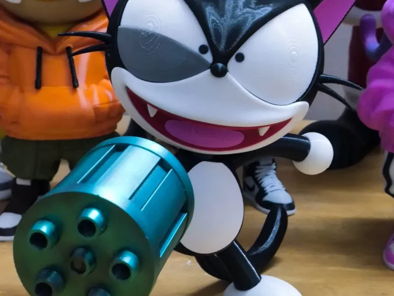 Kuro from Cyborg Kuro-chan ( MULTIPARTS AND 3MF )