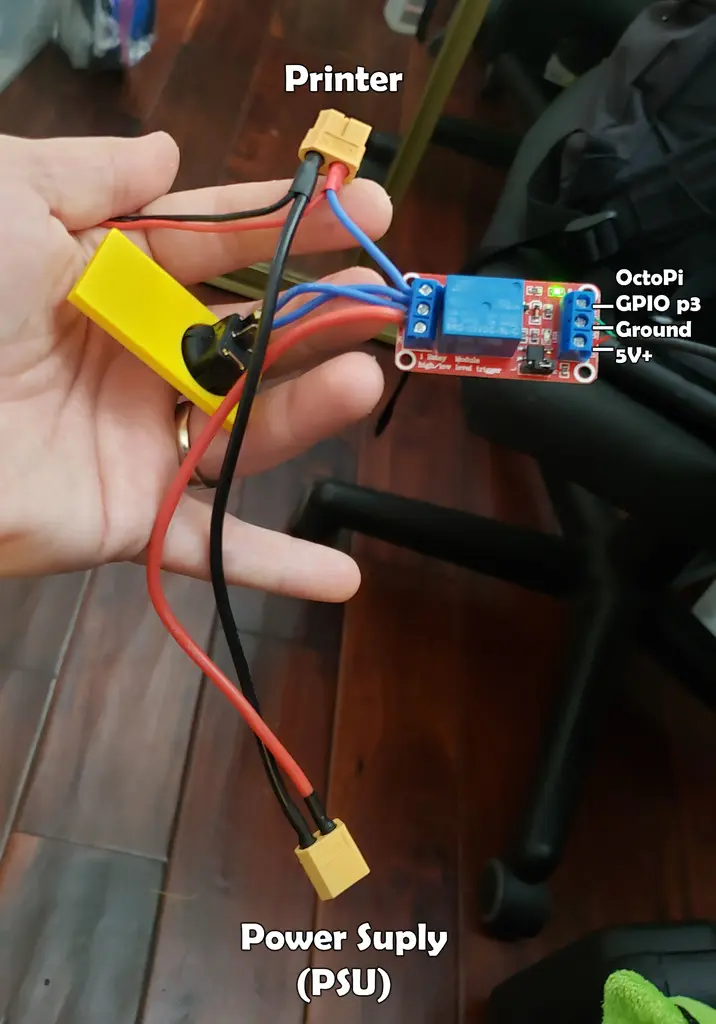 OctoPrint'ten PSU Güç Kontrolü için Röle Kutusu