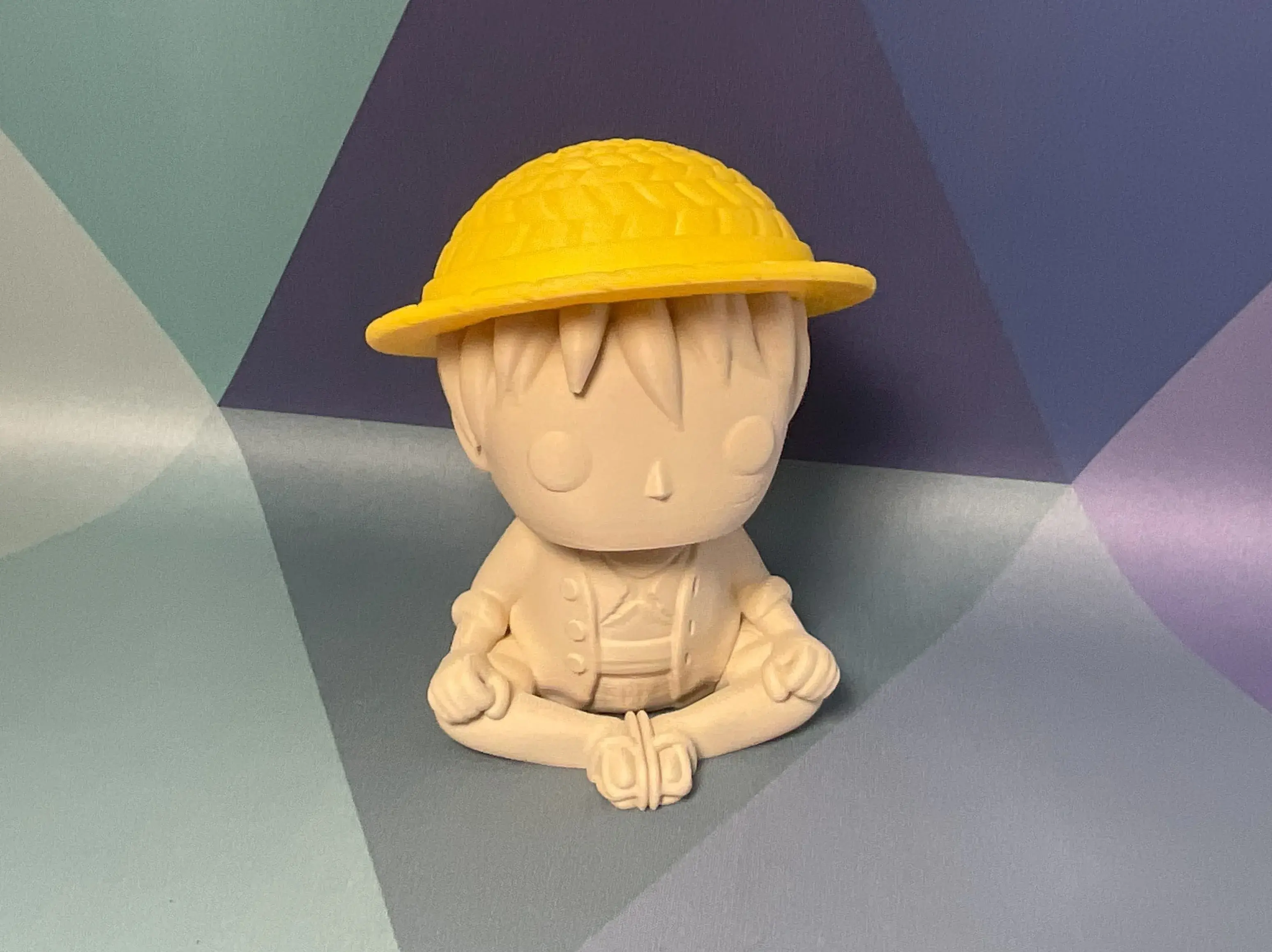 ONE PIECE Funko Pop Bobblehead D. LUFFY | STL + 3MF Colored