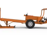 Garden Tractor pulling sled Scale 1:25-2