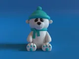 KNITTED POLAR BEAR-1
