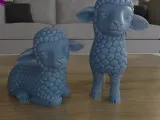 Cute Lambs STL 3D Model Adorable Nativity Scene Sheep-0