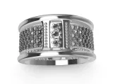 Geometric Pave Ring-2