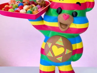 RAINBOW BEAR TRAY HOLDER
