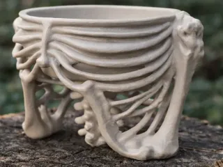 Bone Bowl - Spooky Rib Cup