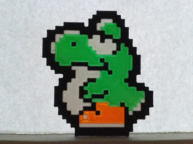 Yoshi Mario and Yoshi - Baby Yoshi, 4 color (by sub-object)
