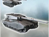 Futuristic Rear Center Turret Tank (4) - miniatures warhamme-0