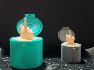 Scherz Mittelfinger 